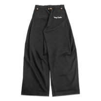 Ledger Pleated Pants, Black