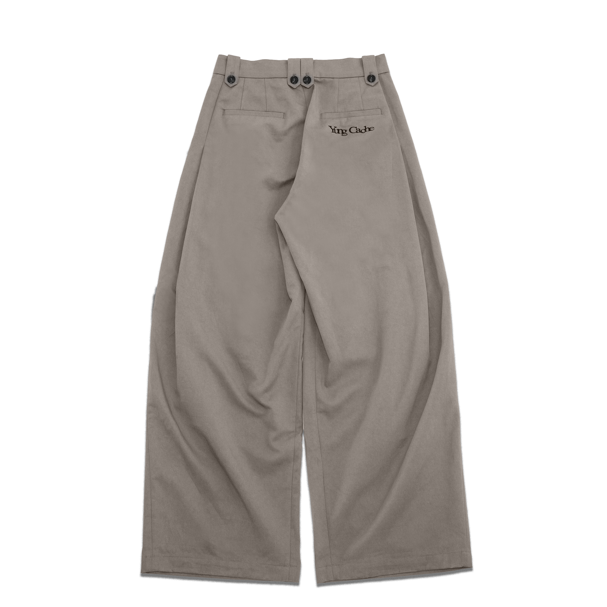 Ledger Pleated Pants, Grey