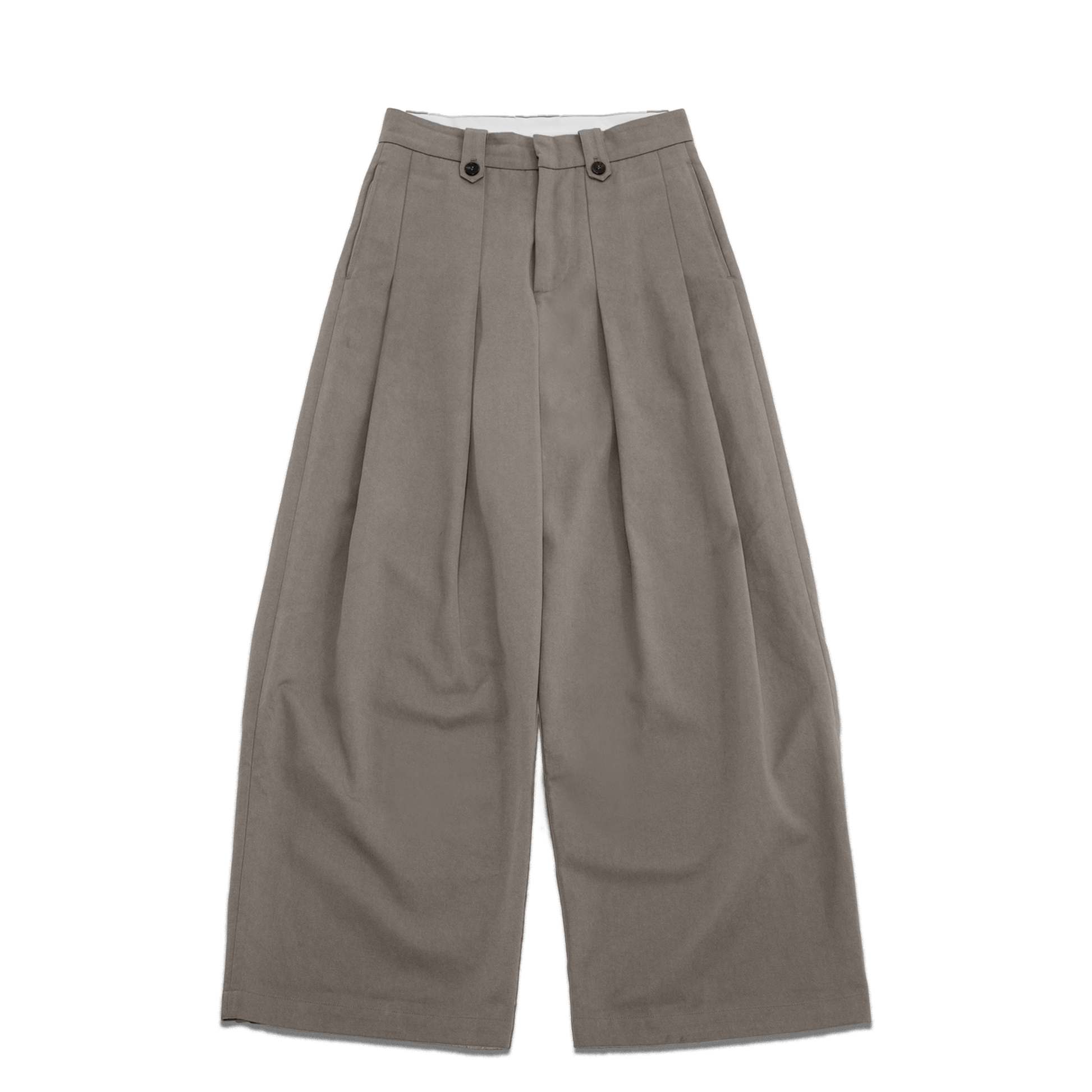 Ledger Pleated Pants, Grey