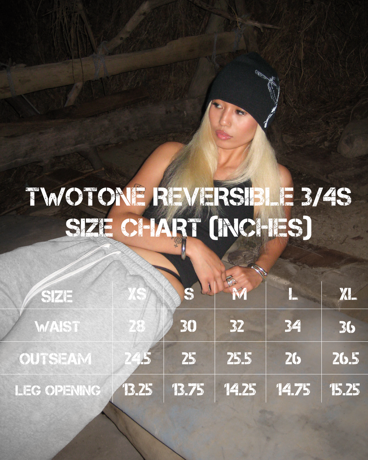 Twotone, Reversible 3/4s
